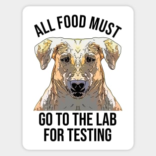 Funny Labrador The Food Tester Sticker